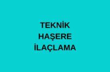 TEKNİK HAŞERE İLAÇLAMA