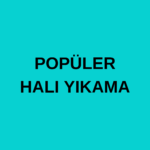 POPÜLER HALI YIKAMA